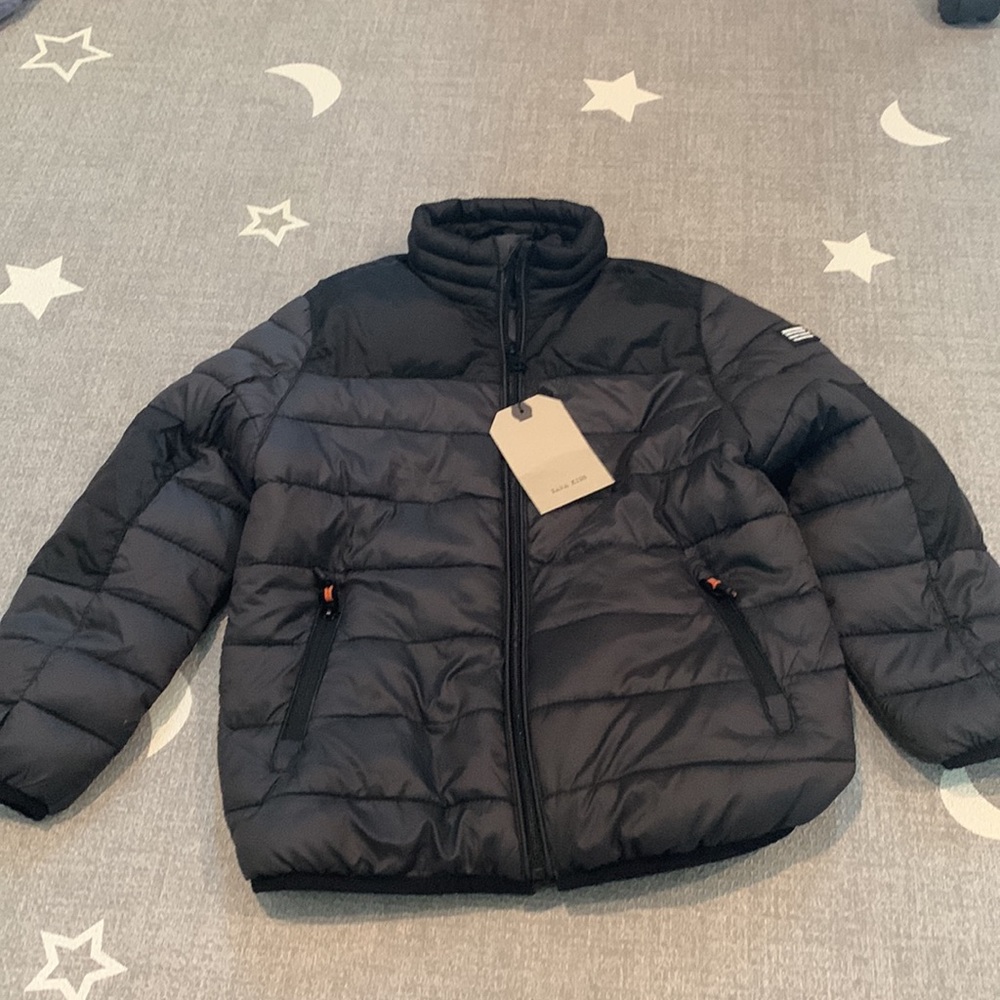 Zara Black Quilted Kids Puffer Jacket